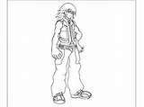 Riku Hearts sketch template