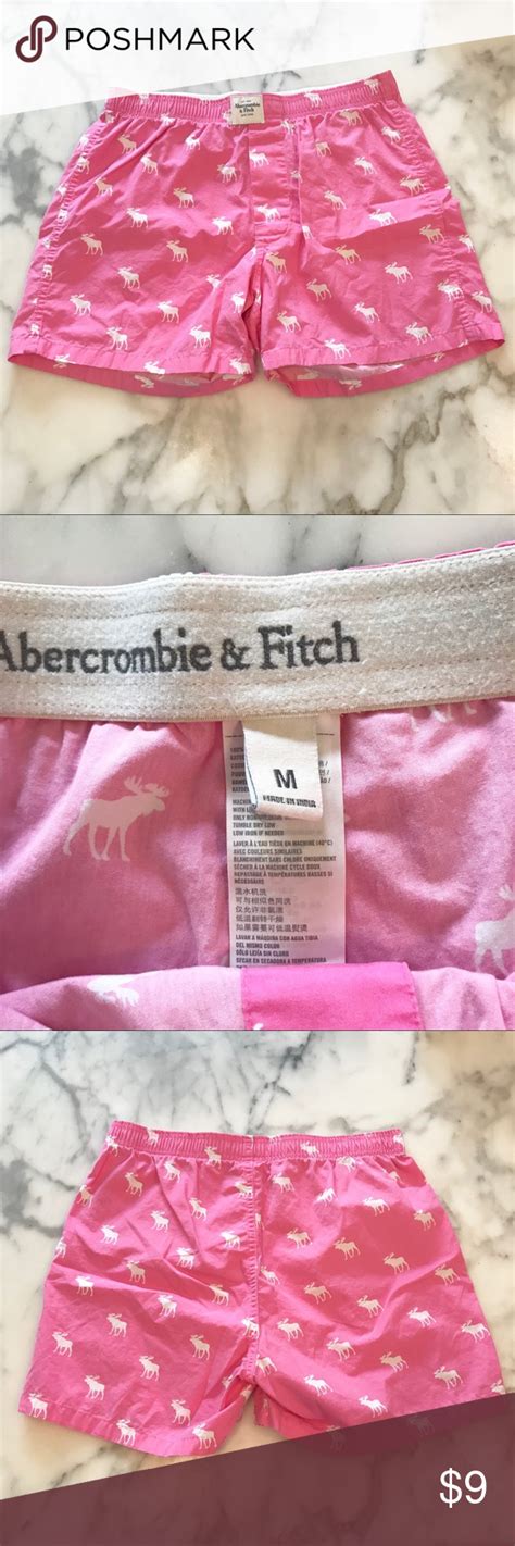 Abercrombie And Fitch Medium Pink Icon Boxer Abercrombie Gym Shorts