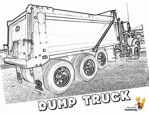insanely gorgeous collections  dump truck coloring pages