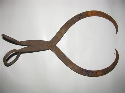 vintage iron ice pick tongs hay bail carrying tool vintage iron vintage tools vintage