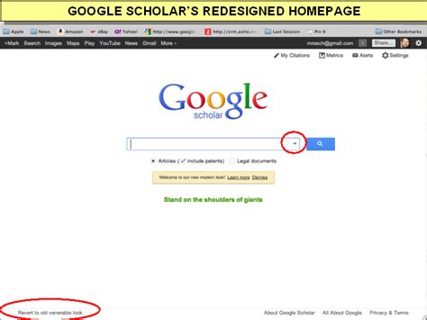 google scholar updates search interface hides reduces advanced