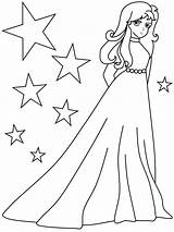 Coloring Pages Girls Print Girl Popular sketch template