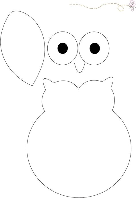 printable owl outline template