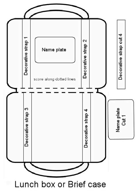 foldable printable suitcase template