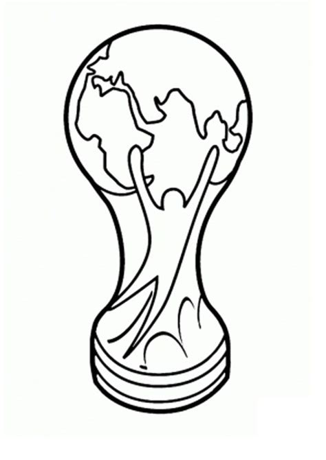 fifa world cup trophy coloring page  printable football coloring