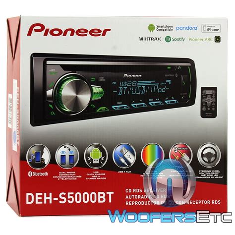 pioneer deh sbt  dash  din cdmp car stereo receiver  bluetooth