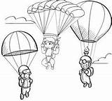 Skydiving Parachuting Yellowimages sketch template