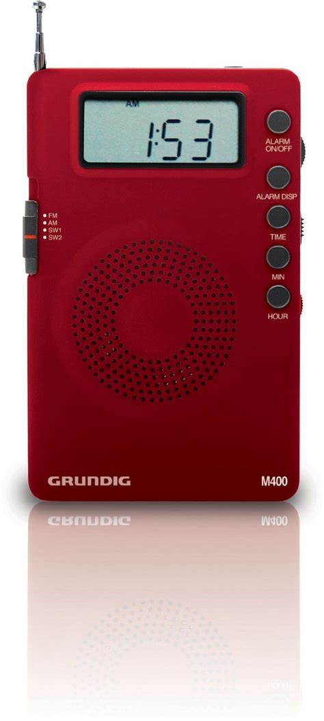amazoncom grundig  super compact amfmshortwave radio  digital display red ngmr