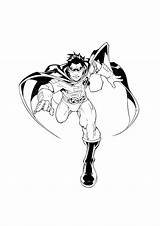 Coloring Robin Batman Pages Hood Color Cliparts Superhero Kids Library Clipart sketch template