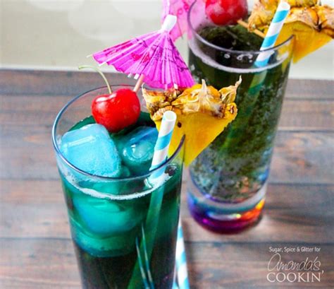 Blue Drinks The Mermaid Cocktail Blue Mixed Drinks