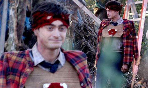Daniel Radcliffe Films Scenes For Swiss Army Man For The