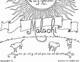 Malachi Coloring Bible Pages Book Children Minor Kids Sunday School Preschool Crafts Activities Prophets Lessons Ministry Verses Sun Calves Based sketch template
