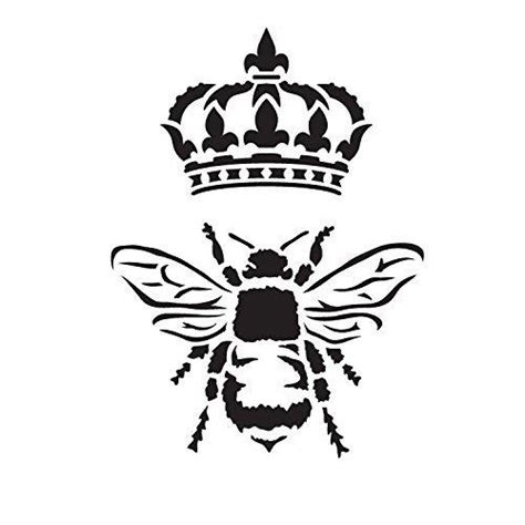 queen bee  studior trendy art stencil reusable mylar template