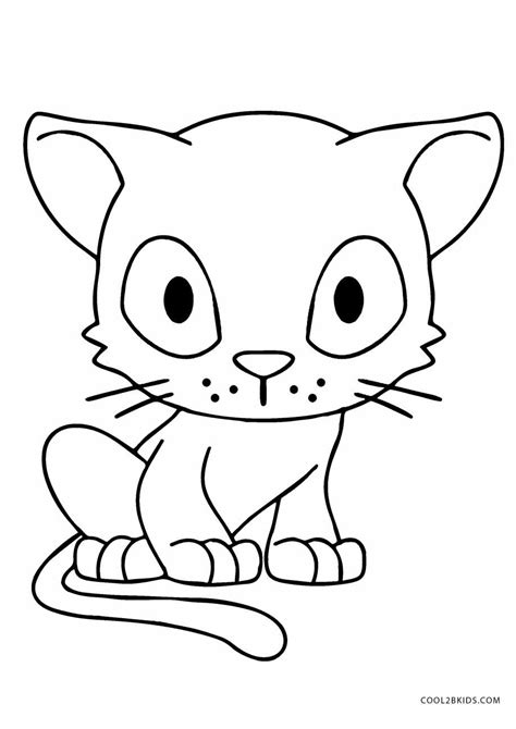 printable cat coloring pages  kids coolbkids