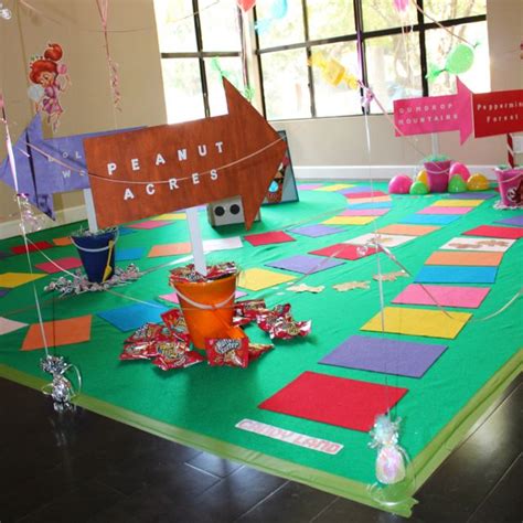 homemade life sized candyland board game   daughters  candy
