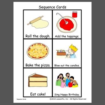 sequence cards