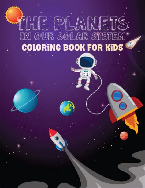 buy  planets   solar system  beautiful space coloring book