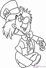 Hatter Mad Coloring Pages Getcolorings sketch template