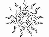 Tribal Coloring Pages 231px 57kb Getcolorings Sun sketch template