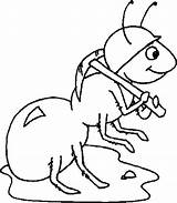 Ant Coloring Worker Helmet Wearing Pages Coloringsky Atom Ants Kids Getcolorings sketch template