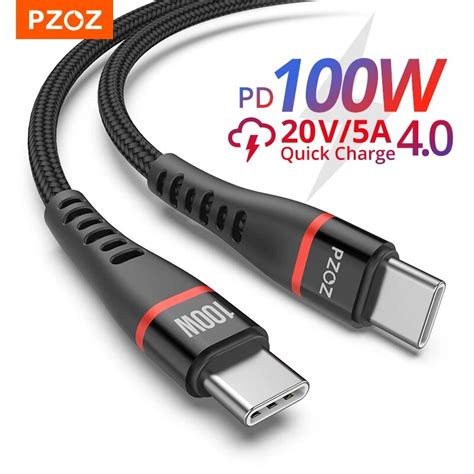 pzoz  usb  naar usb type  kabel quick charge  pd  snel opladen voor macbook ipad