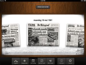 telegraaf archief oude kranten lezen  ipad app ereadersnl