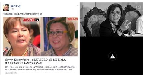 Video Ng Sex Scandal Ni Senator Delima Ipapakalat Sa Social Media