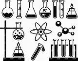Science Tools Coloring Pages Equipment Scientist Clipart Laboratory Chemistry sketch template