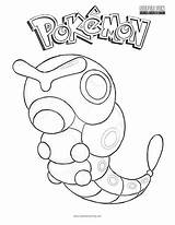 Pokemon Coloring Caterpie sketch template