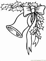 Christmas Bell Clipart Drawing Library Coloring Pages sketch template