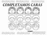 Emociones Caritas Rincón Jardinera Completar Carita sketch template