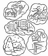 Tornado Coloring Pages Weather Disasters Books Categories Similar sketch template