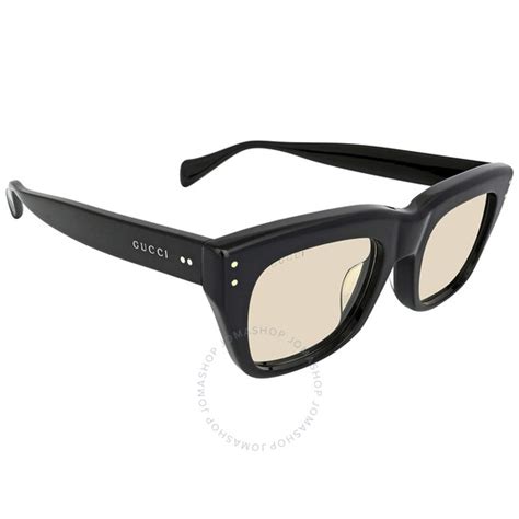 Gucci Clear Square Men S Sunglasses Gg1365sa 001 50 889652418353