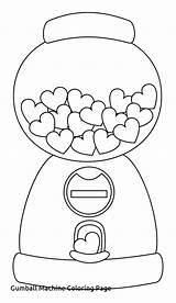 Machine Gumball Coloring Gum Pages Bubble Digi Printable Color Stamp Dibujos Drawing Heart Valentine Template Valentines Para Print Colorear Stamps sketch template