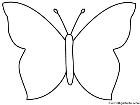 simple butterfly coloring page insects butterfly coloring page