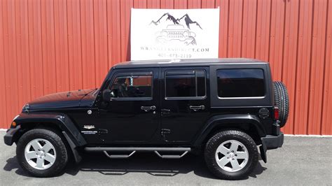 sold  black jeep unlimited wrangler sahara  sale north