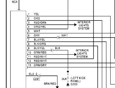 isuzu radio wiring diagram red gray
