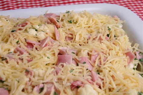 kartoffel karfiol auflauf mit schinken rezept