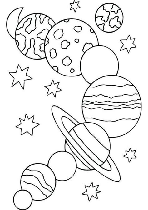 easy  print space coloring pages tulamama