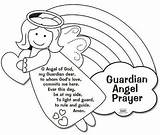 Angel Coloring Guardian Kids Prayer Color Prayers Sheet Crafts Catholic Own Arts Craft Pages Toys Games Church Children Sheets Amazon sketch template