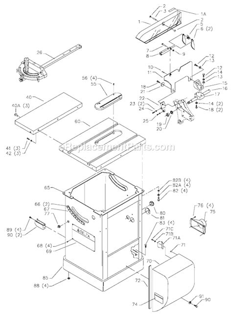 delta  tilting arbor unisaw   ereplacementpartscom