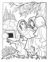 Coloring Jesus Pages Easter Colouring Tomb Empty Mary Sunday School Bible Children Kids Activities Preschool sketch template