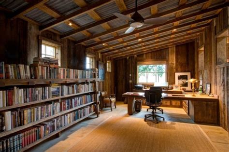 inspiring rustic home office study designs   inspire