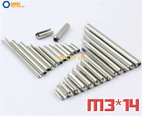 200 pieces m3 x 14mm 304 stainless steel slotted spring