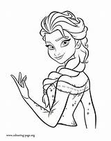 Coloring Elsa Frozen Queen Pages Colouring Print Enjoy Awesome Disney Fun Just sketch template