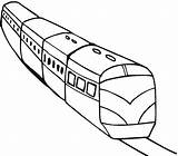 Metro Tren Pasajeros Transportation Bullet Trains Transportes Imagui Colorir Trem Colores sketch template