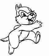 Coloring Pages Chip Dale Popular Disney sketch template