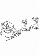 Sleigh Claus Reindeer Tulamama sketch template