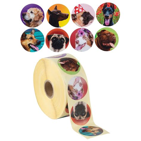 dog stickers  count dog roll sticker  cute designs