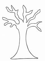 Tree Coloring Leaves Without Trunk Bare Printable Colouring Outline Pages Leafless Branch Branches Pattern Drawing Fall Kids Clipart Trees Template sketch template